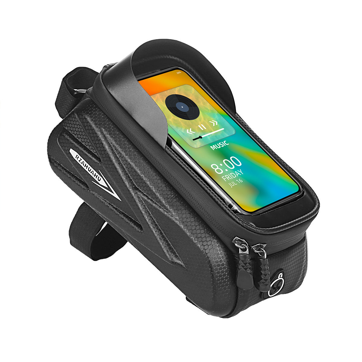 Waterproof Bicycle Phone Bag with Touchscreen Window | 1.5L Storage Hard Shell Handlebar Bag