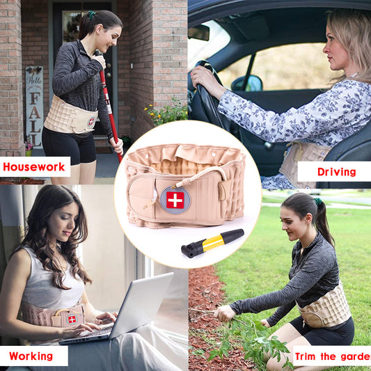 Inflatable Lumbar Support Belt – Back Pain Relief & Posture Care