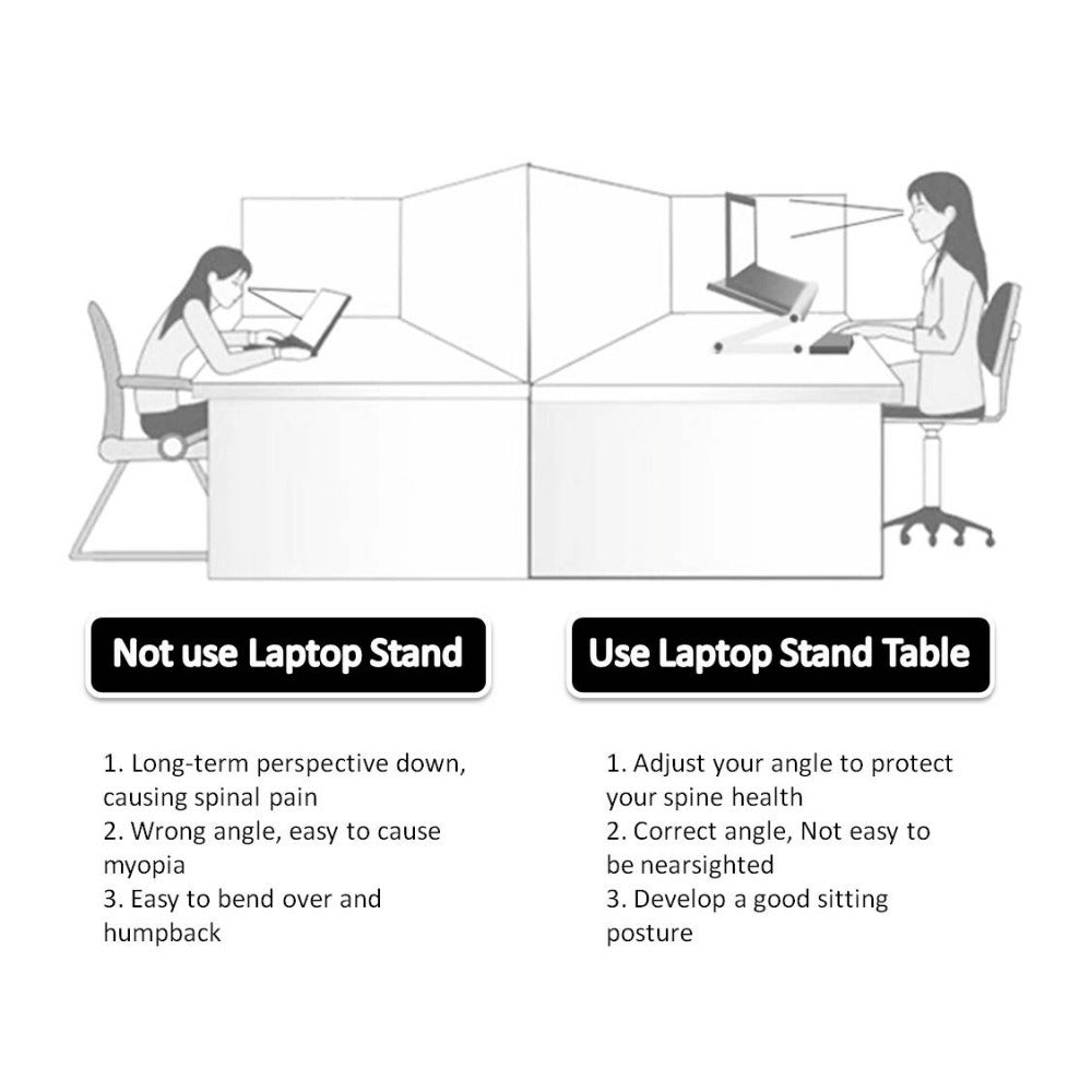 ✨ Adjustable 360° Laptop Stand – Ergonomic, Foldable & Multi-Functional