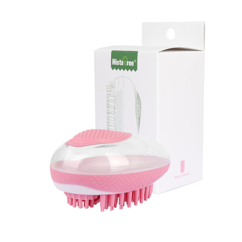 ✨ 2-in-1 Pet Bath & Massage Brush – Gentle Grooming for Cats & Dogs
