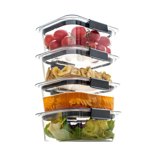 Airtight Food Storage Container 920ml Rectangular Transparent Lunch Box Leakproof Kitchen Storage Box