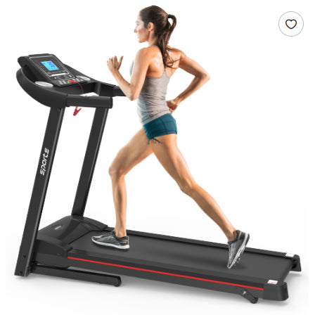 Foldable Electric Treadmill with Incline 2.5HP Home Running Machine Bluetooth Fitshow App 5" LCD 250LB Capacity