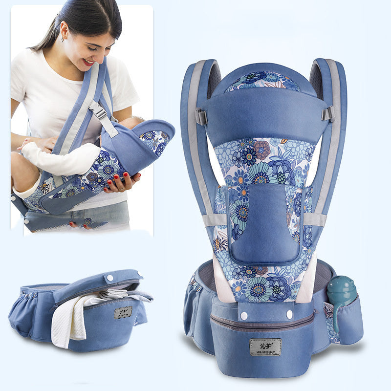 3-in-1 Baby Carrier with Hip Seat – Comfortable & Safe for 0-48 Months