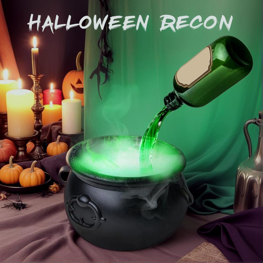 ♀️✨ Floating Potion Cauldron – Spooky Halloween Fog Decoration
