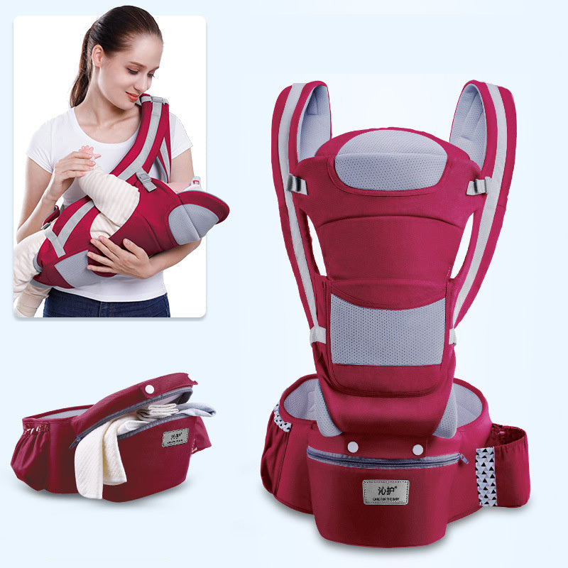 3-in-1 Baby Carrier with Hip Seat – Comfortable & Safe for 0-48 Months