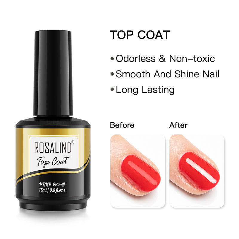 Gel Nail Polish 15ml Long Lasting UV LED Soak Off Nail Color High Shine Chip Resistant
