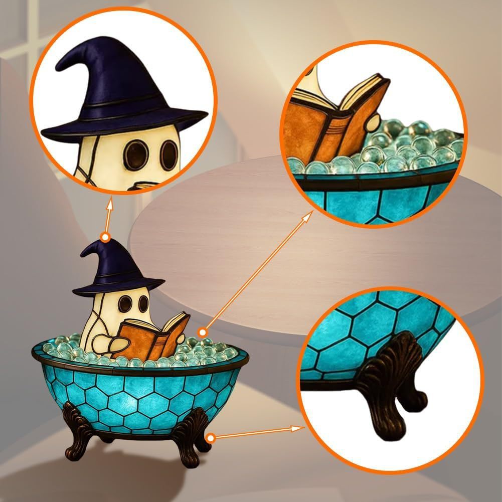 Ghost Bubble Bath Lamp – Spooky Halloween Decoration