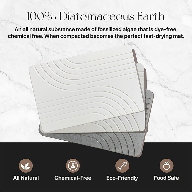 Modern Diatomite Absorbent Floor Mat – Quick-Dry & Stylish