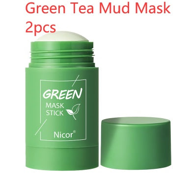 Green Tea & Eggplant Solid Cleansing Mask Stick – Deep Clean & Oil Control