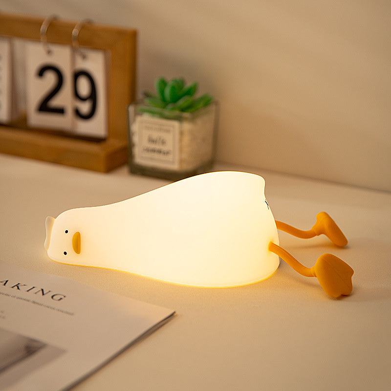 Cute Silicone Night Light – Touch Control, Rechargeable & Kid-Safe ✨