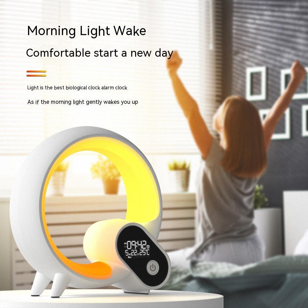 Smart Night Light with White Noise & APP Control – Modern Ambient Lamp
