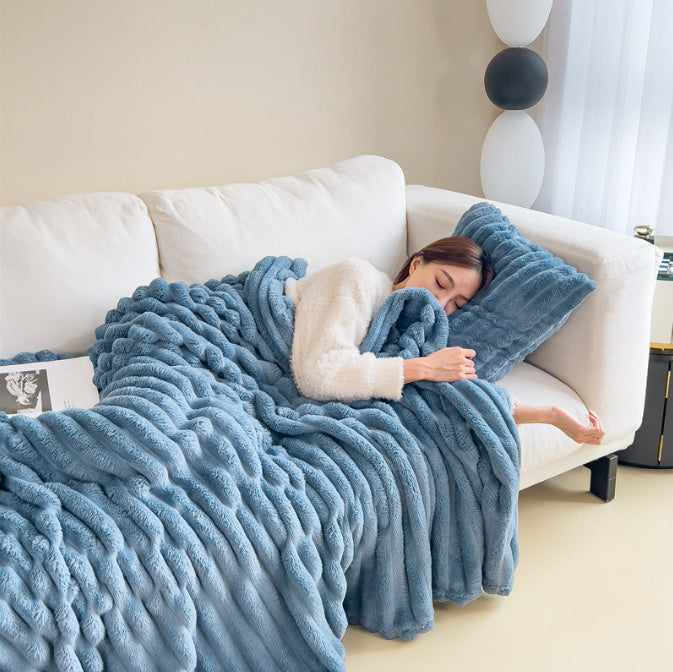 Luxury Soft Rabbit Hair Blanket – Ultra Plush, All-Season Comfort Throw
