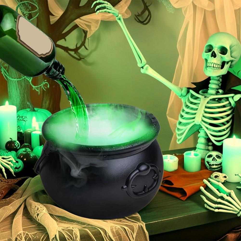 ♀️✨ Floating Potion Cauldron – Spooky Halloween Fog Decoration