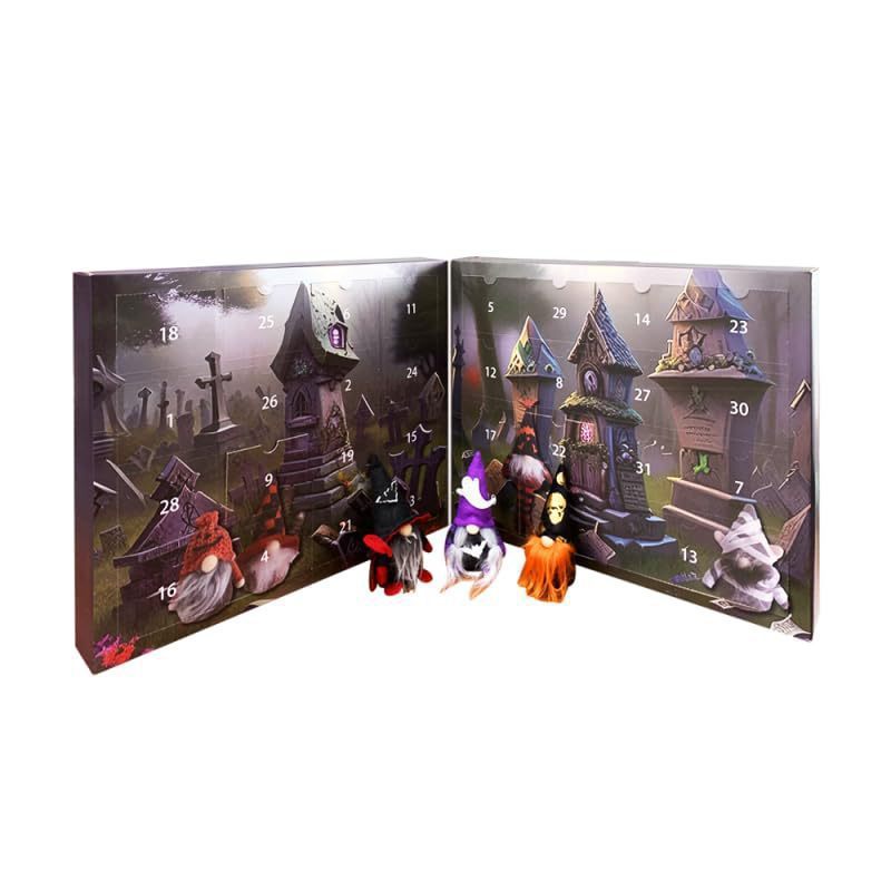 Halloween Dwarf Puzzle Countdown Calendar – Spooky Fun Geometry Craft ✨