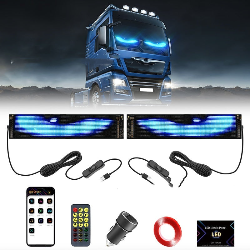 ✨ LED Flexible Display Screen – Remote Control Magic Eye for Cars