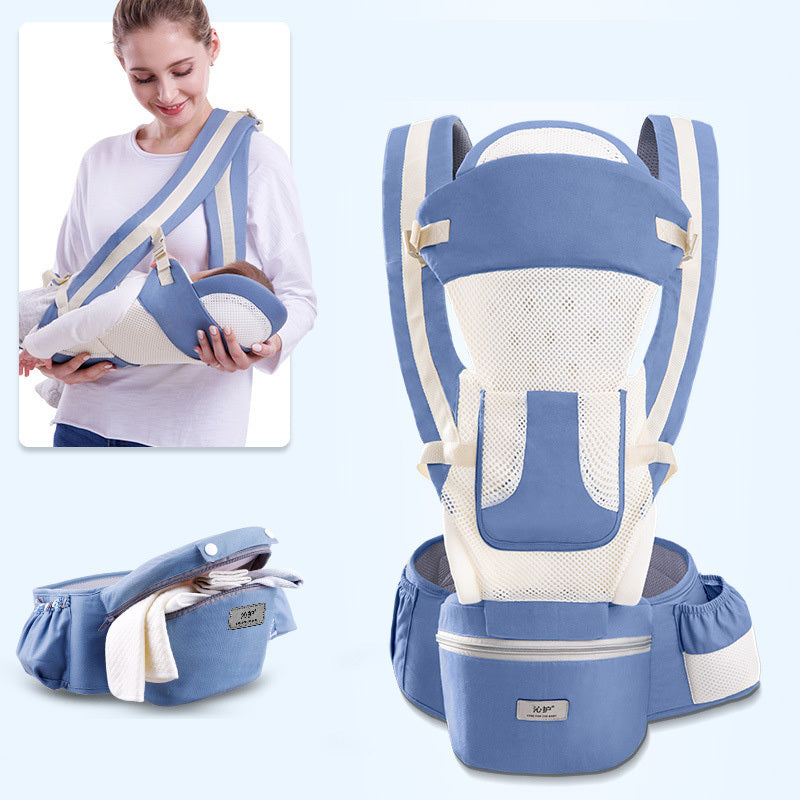 3-in-1 Baby Carrier with Hip Seat – Comfortable & Safe for 0-48 Months