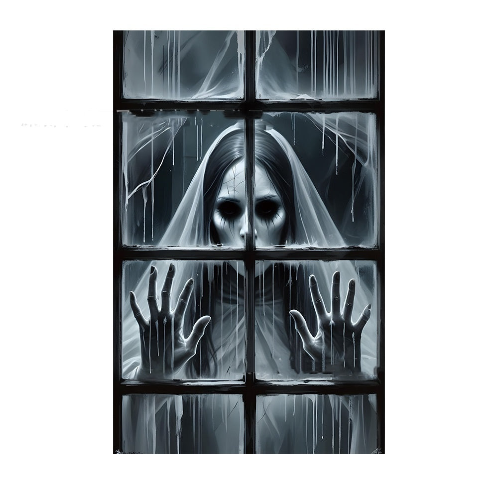 Spooky Halloween Window Covers – Realistic Scary Scenes