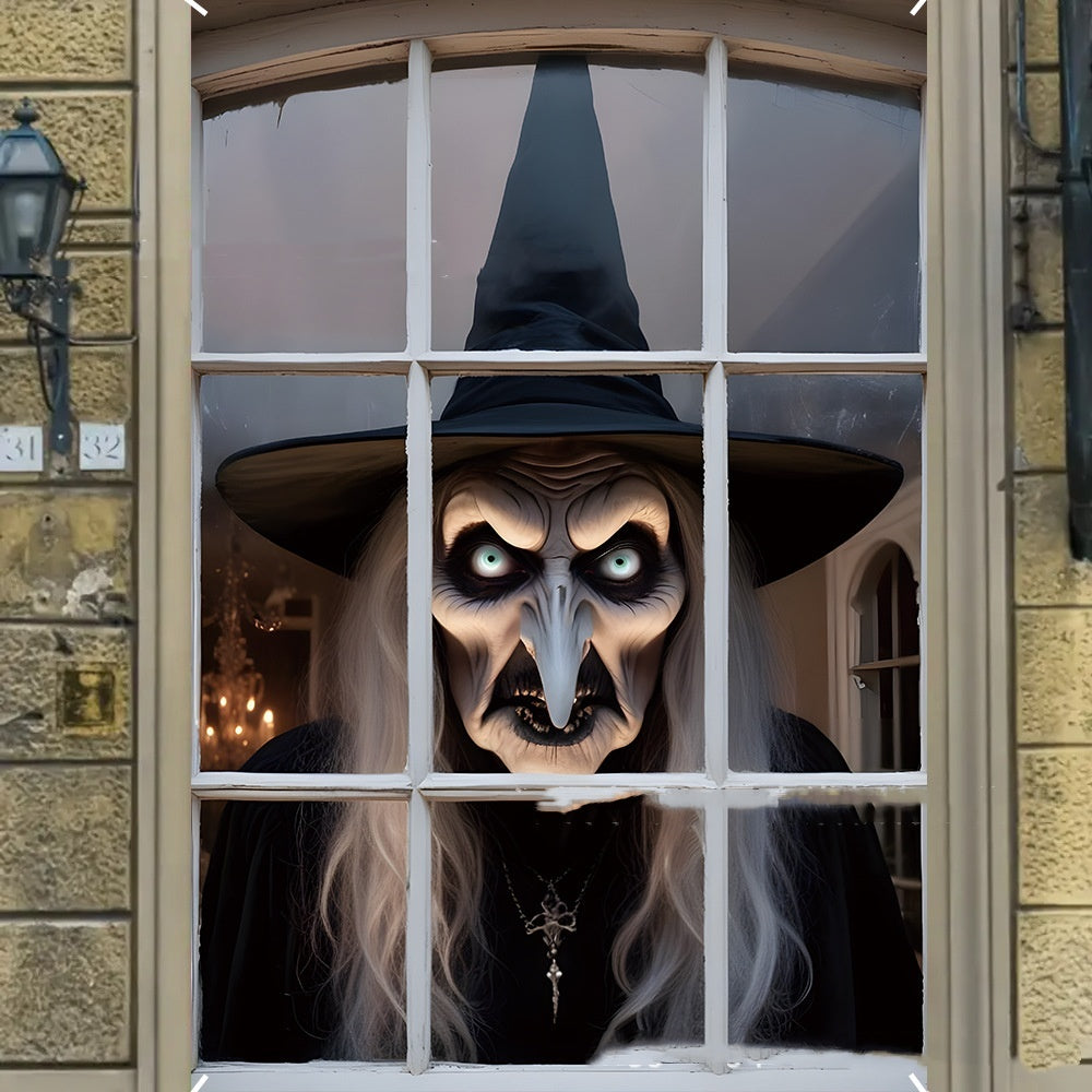 Spooky Halloween Window Covers – Realistic Scary Scenes