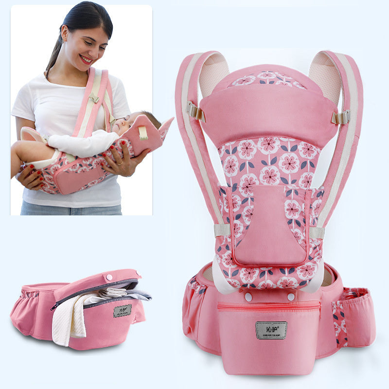 3-in-1 Baby Carrier with Hip Seat – Comfortable & Safe for 0-48 Months
