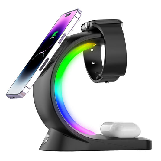 ⚡ RGB Fast Magnetic Wireless Charger – Quick, Safe & Stylish ✨