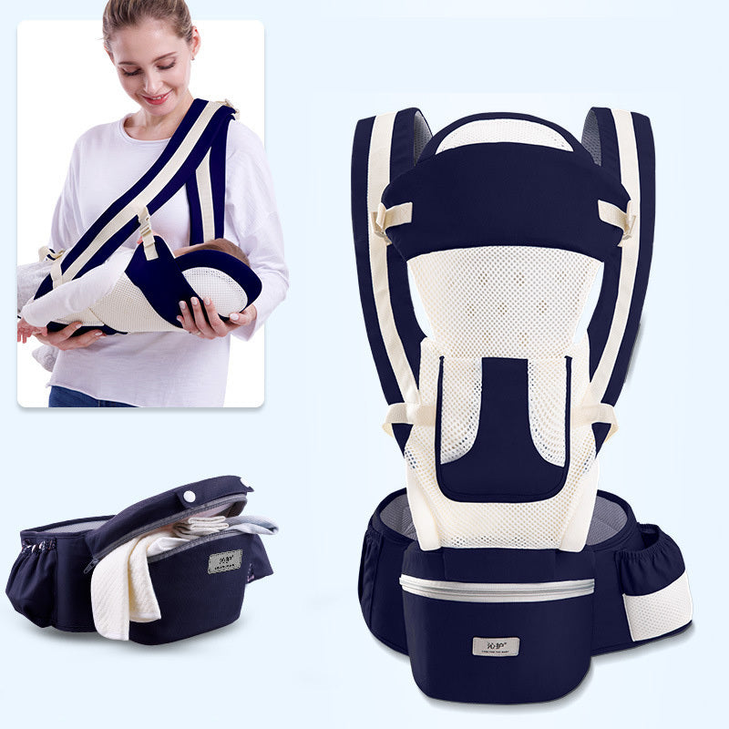 3-in-1 Baby Carrier with Hip Seat – Comfortable & Safe for 0-48 Months