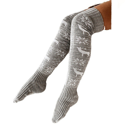 Cozy Christmas Thigh-High Stockings – Soft, Warm & Festive Winter Socks