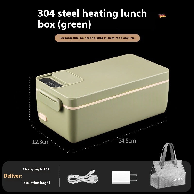 Portable Electric Lunch Box with Insulated Bag & USB Charging ✨
