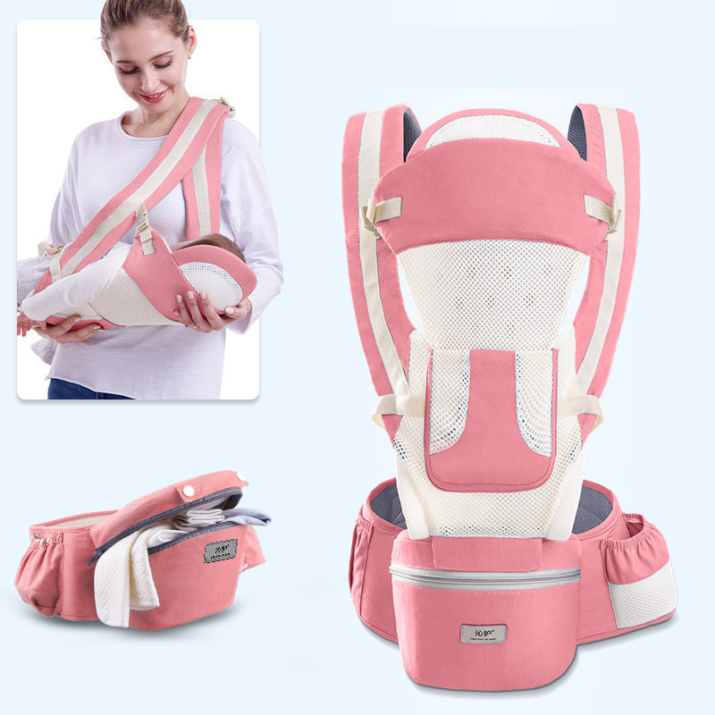 3-in-1 Baby Carrier with Hip Seat – Comfortable & Safe for 0-48 Months