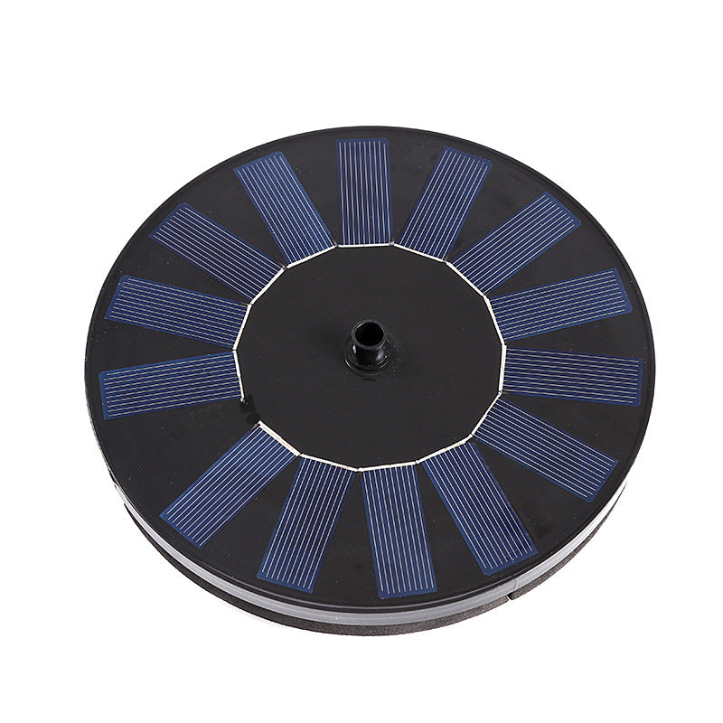 Solar Fountain Pump 1.4W Floating Water Fountain 7 Nozzles Garden Bird Bath Outdoor Pond Decor