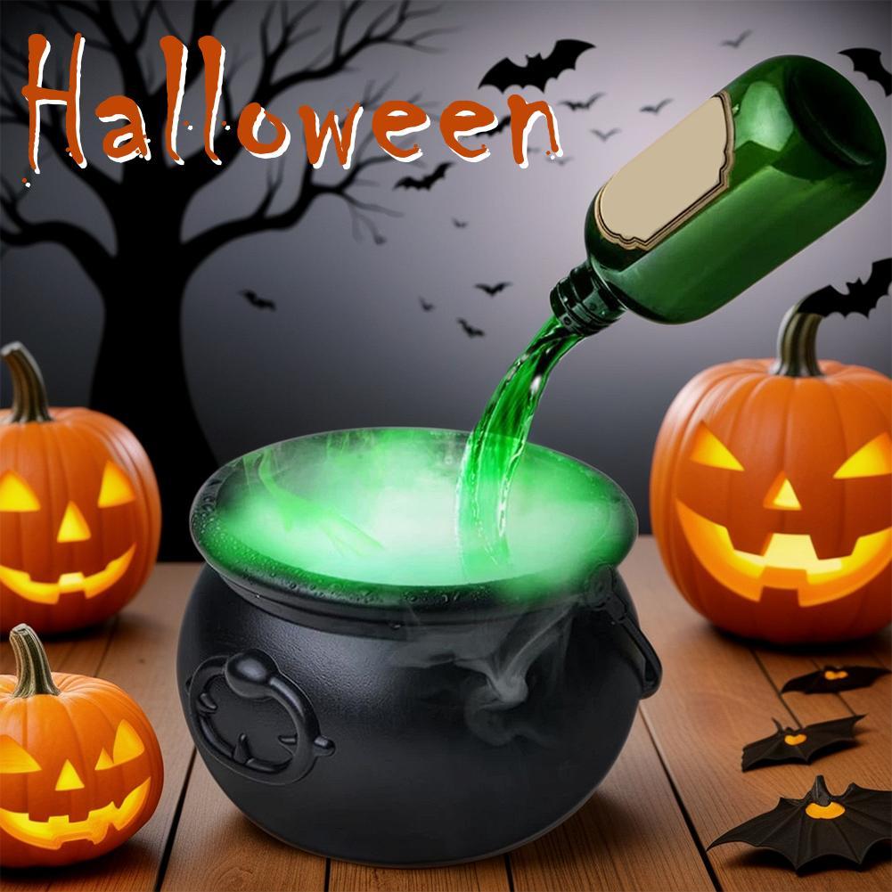 ♀️✨ Floating Potion Cauldron – Spooky Halloween Fog Decoration