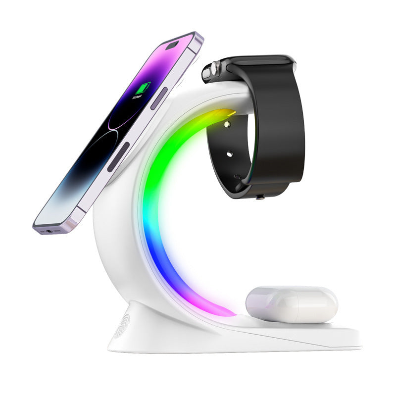 ⚡ RGB Fast Magnetic Wireless Charger – Quick, Safe & Stylish ✨