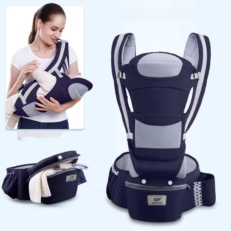 3-in-1 Baby Carrier with Hip Seat – Comfortable & Safe for 0-48 Months