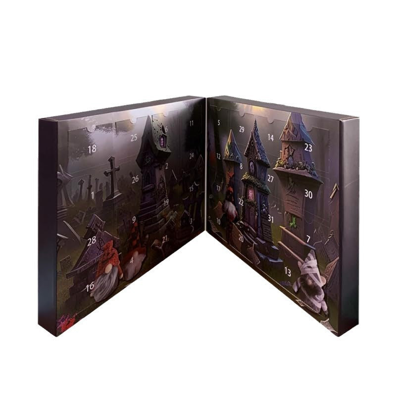 Halloween Dwarf Puzzle Countdown Calendar – Spooky Fun Geometry Craft ✨