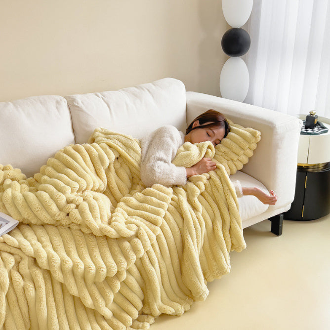 Luxury Soft Rabbit Hair Blanket – Ultra Plush, All-Season Comfort Throw
