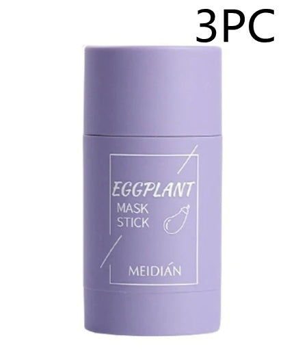 Green Tea & Eggplant Solid Cleansing Mask Stick – Deep Clean & Oil Control
