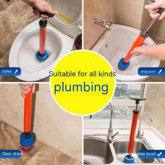Heavy-Duty PVC Toilet Plunger – Multi-Purpose Drain Unclogger