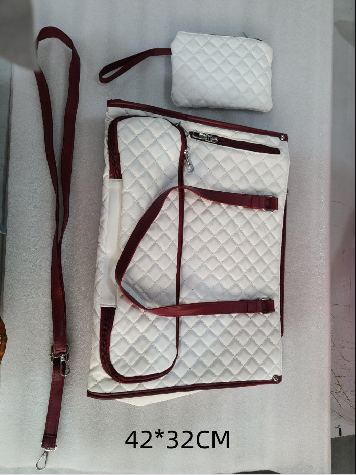2-in-1 Quilted Women’s Tote Bag with Insulated Lunch Compartment & Matching Wallet | Stylish Laptop & Work Bag