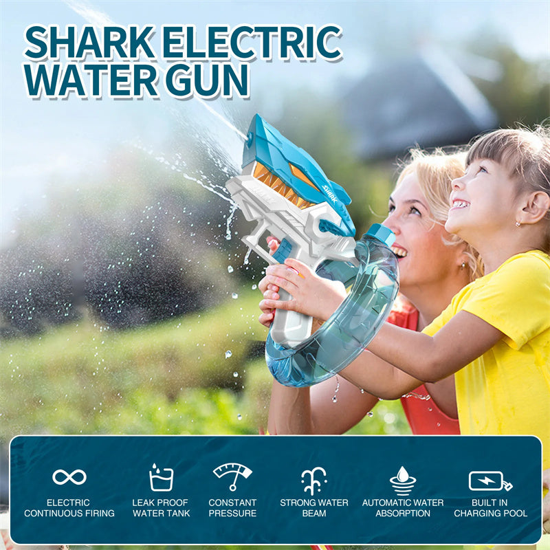 Electric Shark Water Gun – High-Power Soaker for Epic Water Battles