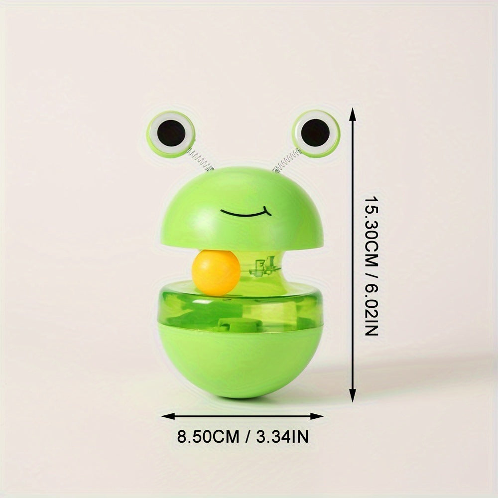 Interactive Cat Tumbler Toy – Feather & Frog Style