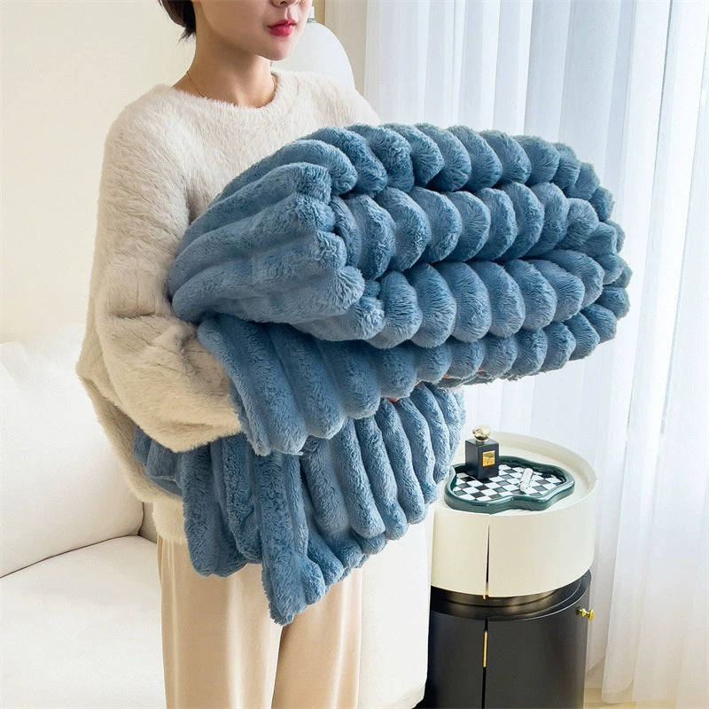 Luxury Soft Rabbit Hair Blanket – Ultra Plush, All-Season Comfort Throw