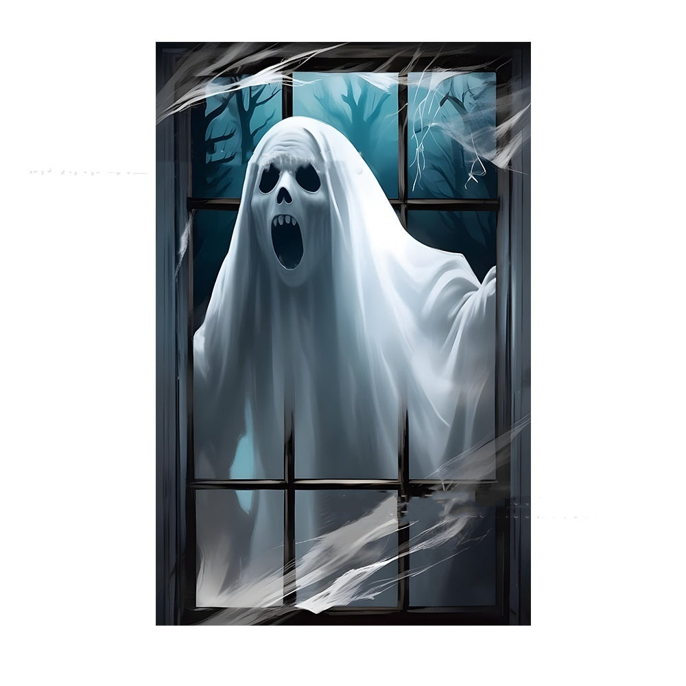 Spooky Halloween Window Covers – Realistic Scary Scenes