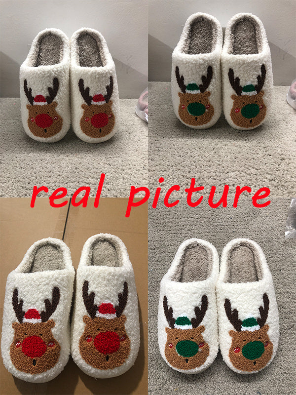 Cute Plush Winter Slippers | Unisex Warm Indoor Shoes | Anti-Slip Cozy Furry Slippers for Home