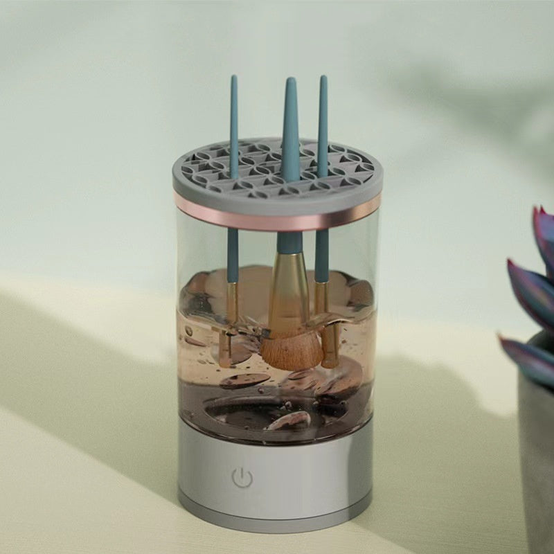 Electric Makeup Brush Cleaner – USB Rechargeable Spinner