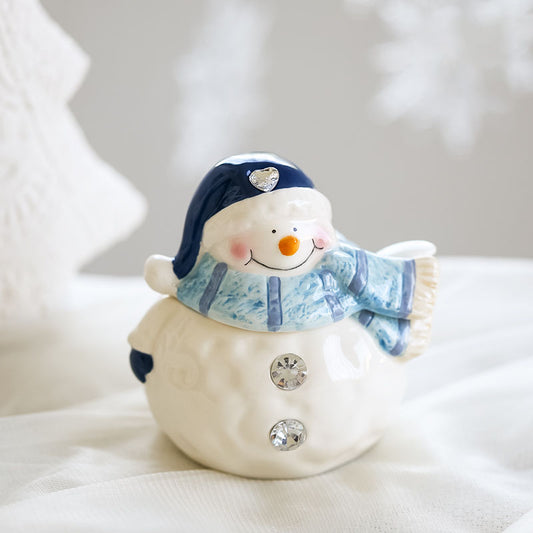 Cute Cartoon Porcelain Decorative Piece – Festive & Healing Style