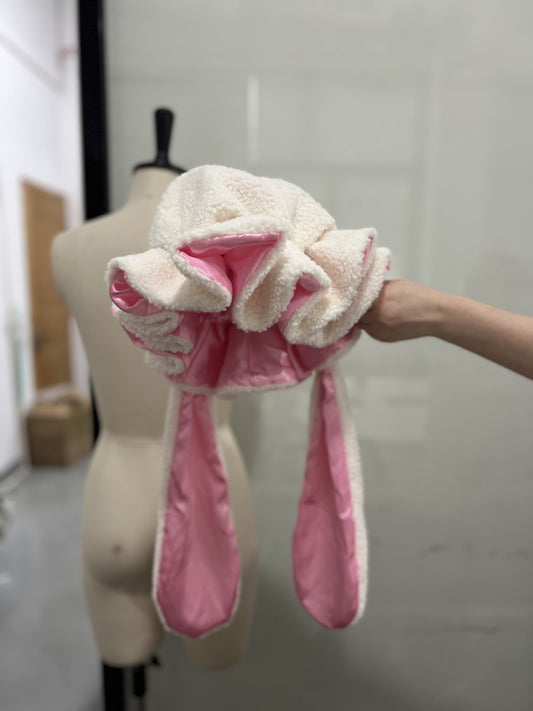 Cozy Polar Fleece Ruffle Cardigan with Hat – Stylish & Comfortable