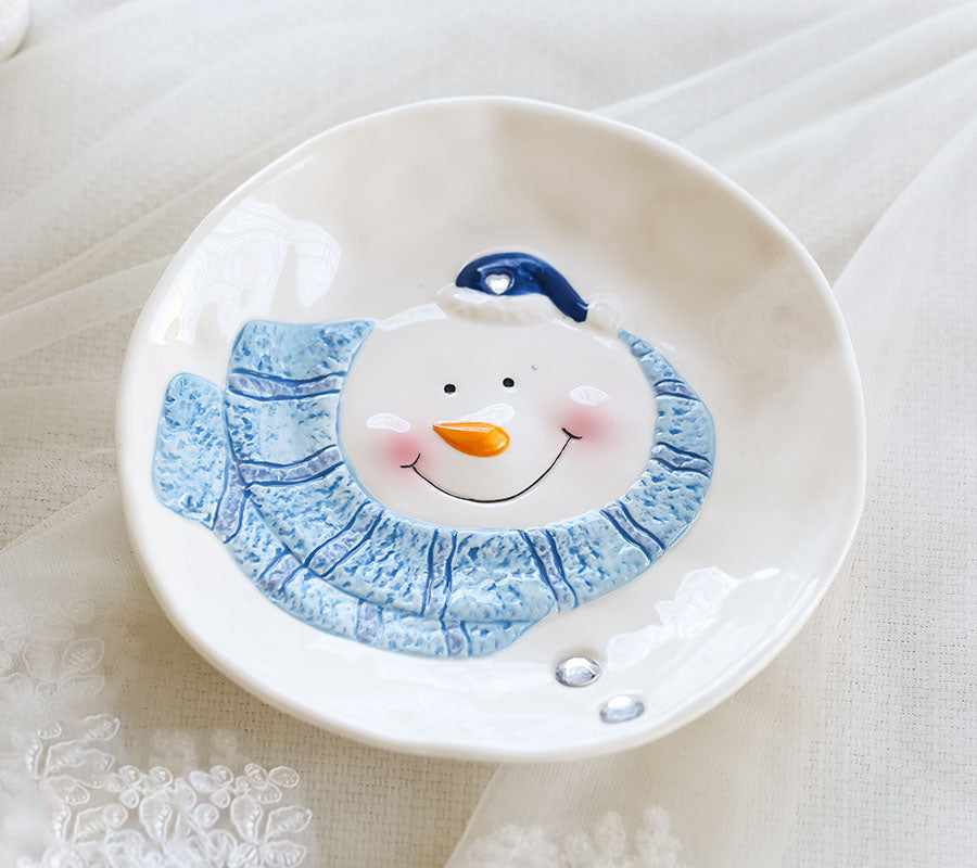 Cute Cartoon Porcelain Decorative Piece – Festive & Healing Style