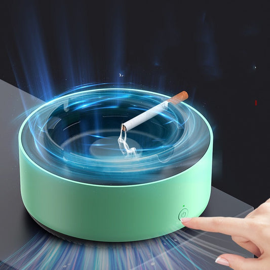 Smokeless Portable Ashtray with Modern Design | Battery-Powered Odor Eliminator