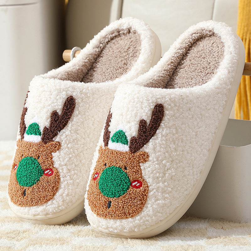 Cute Plush Winter Slippers | Unisex Warm Indoor Shoes | Anti-Slip Cozy Furry Slippers for Home