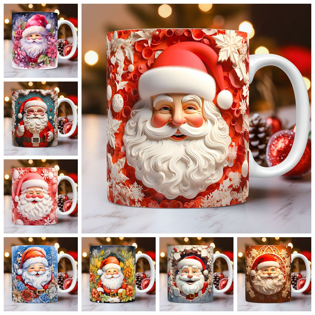 ☕ Christmas Ceramic Santa Mug – Festive, Charming & Gift-Ready!