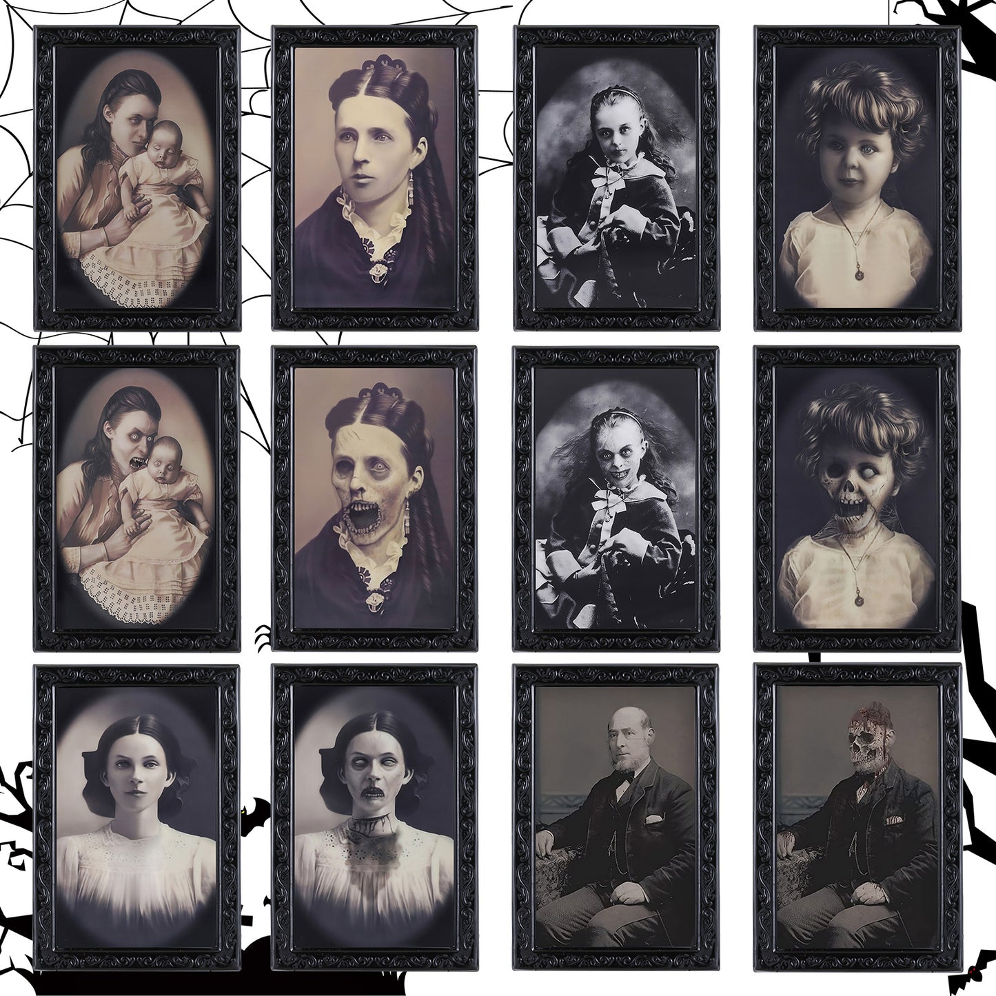 3D Haunted Photo Frame – Spooky Halloween Decoration ️
